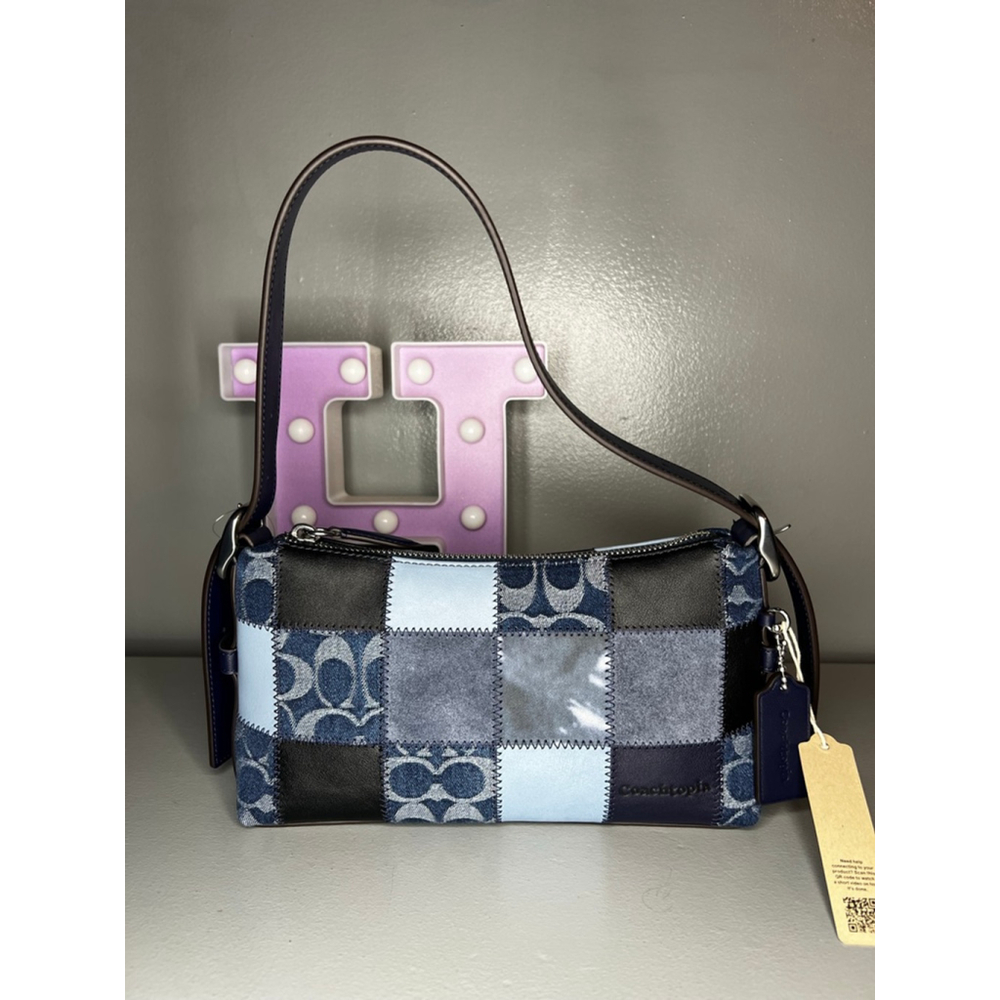 Coach Small Slouchy Shoulder Bag
In Upcrafted Patchwork - Denim Signature